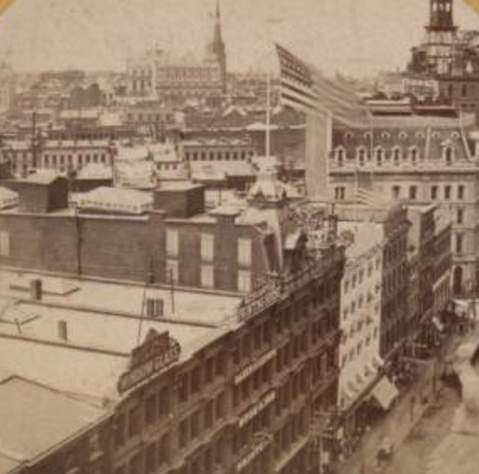 Panorama From The New Post Office, 1860S.