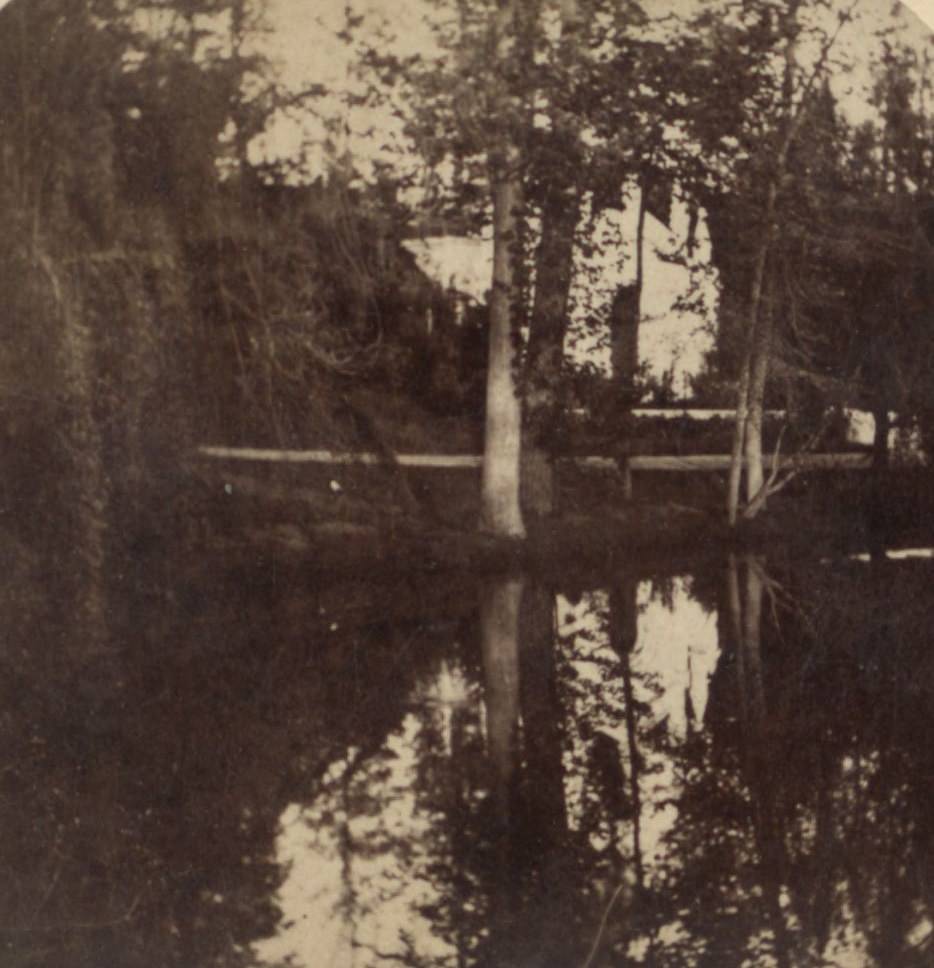 Crescent Water With Niblo’s Tomb In Greenwood, Brooklyn, 1860S