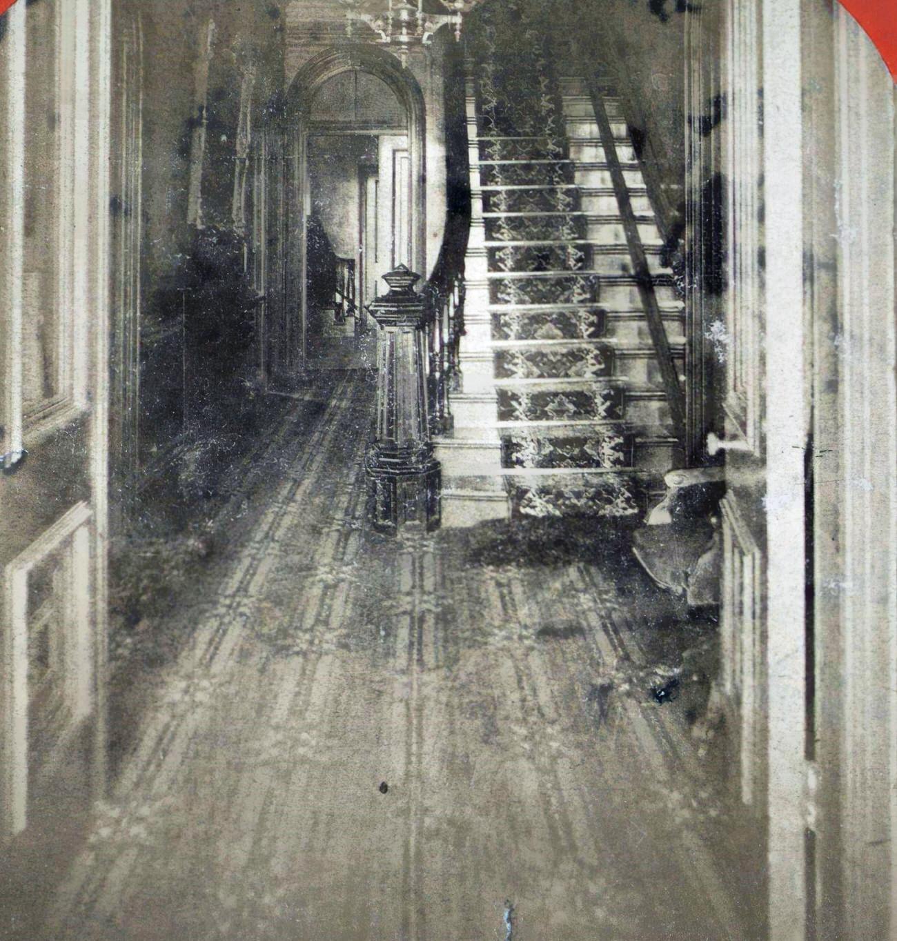 Hallway In Beecher’s House, Brooklyn, 1860S