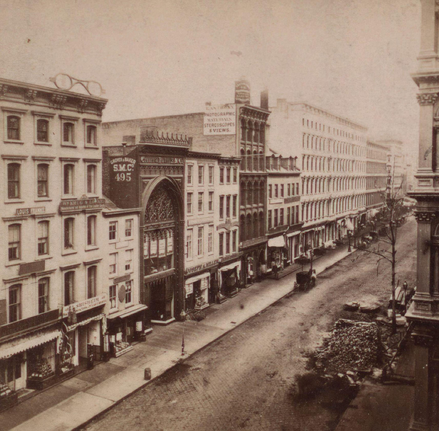 Broadway, From Broome Street Looking North, Manhattan, 1860