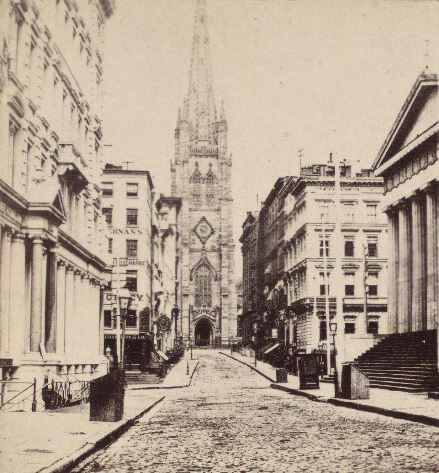 Wall Street, Manhattan, New York, 1865