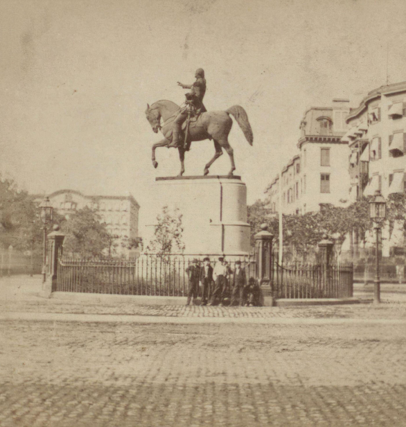 Statue Of Washington, Union Square, Manhattan, New York City, 1870
