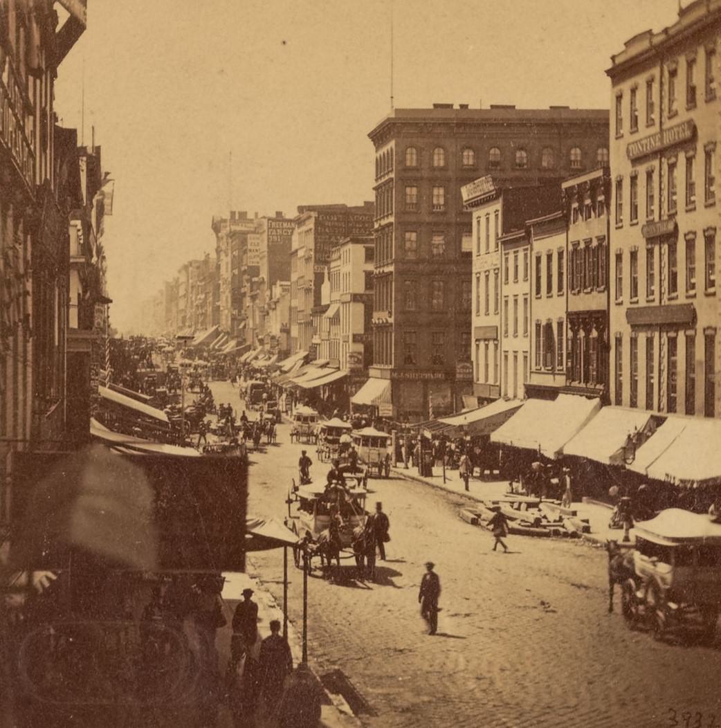 Tontine Hotel; Tenements And Storefronts, 1870S