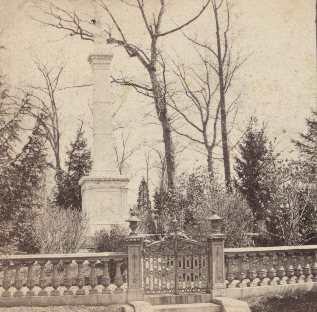 Front View Of New York Fire Department'S Monument, Brooklyn, 1873
