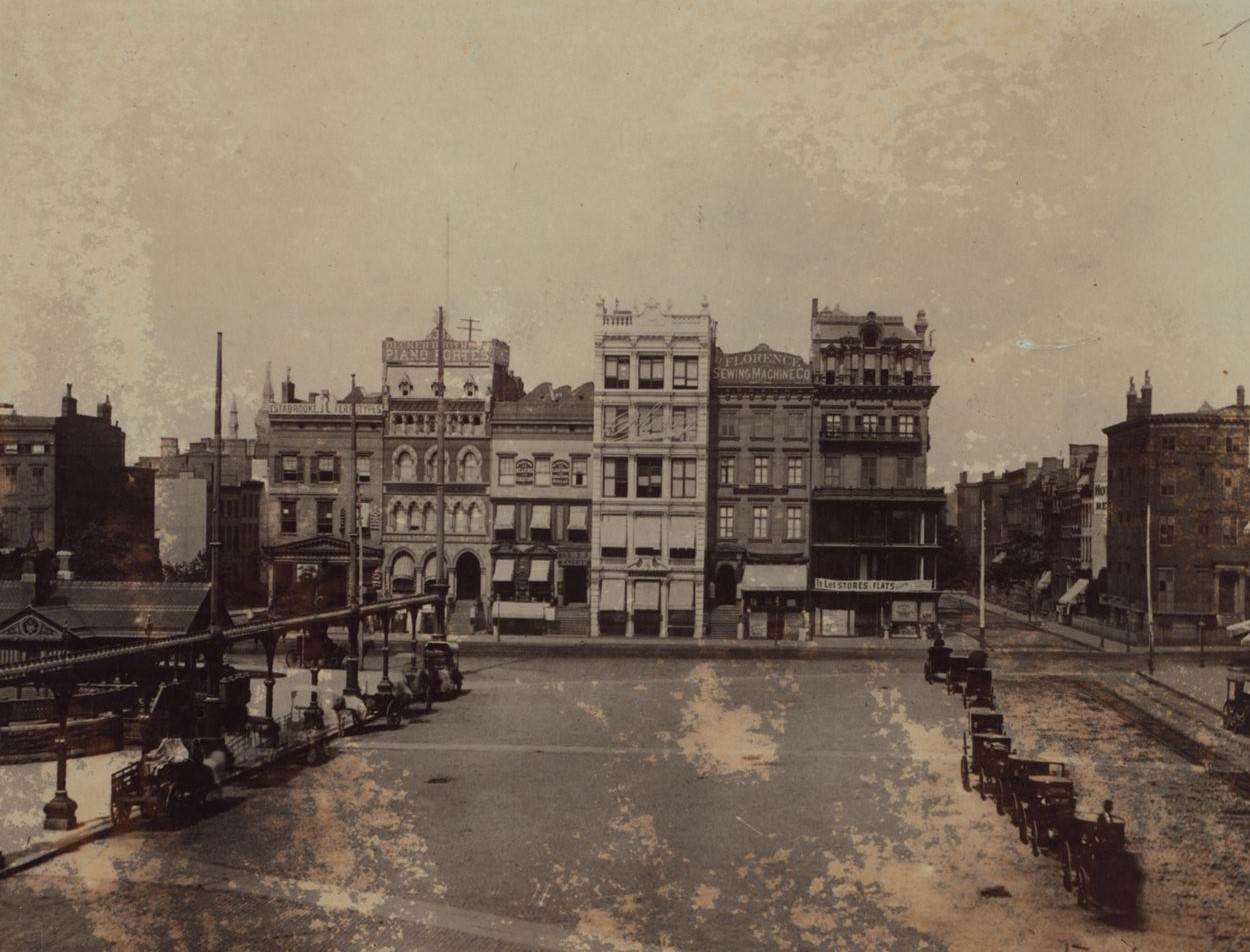 Union Square (West) Between 16Th And 17Th Streets, Manhattan, 1870S