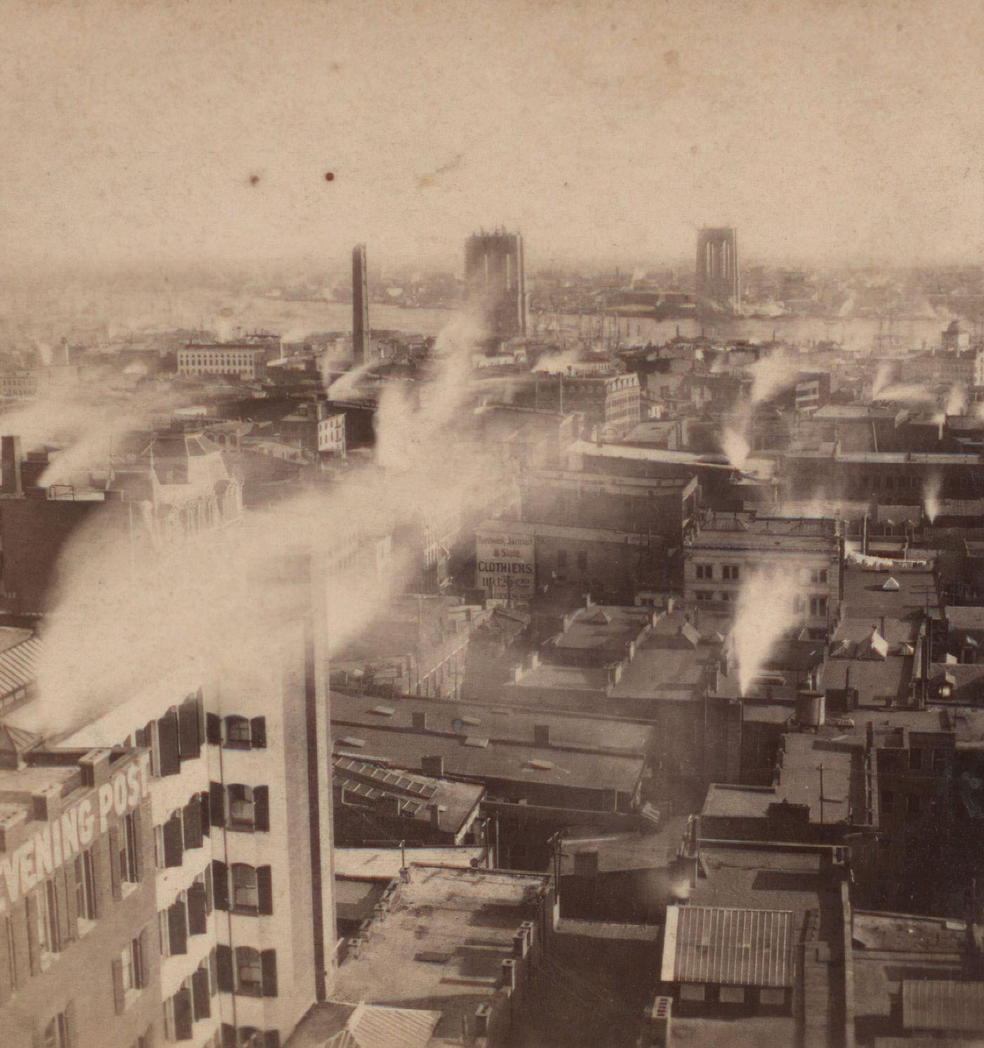Panoramic View, South From W.u. Telegraph Building, Manhattan, 1875