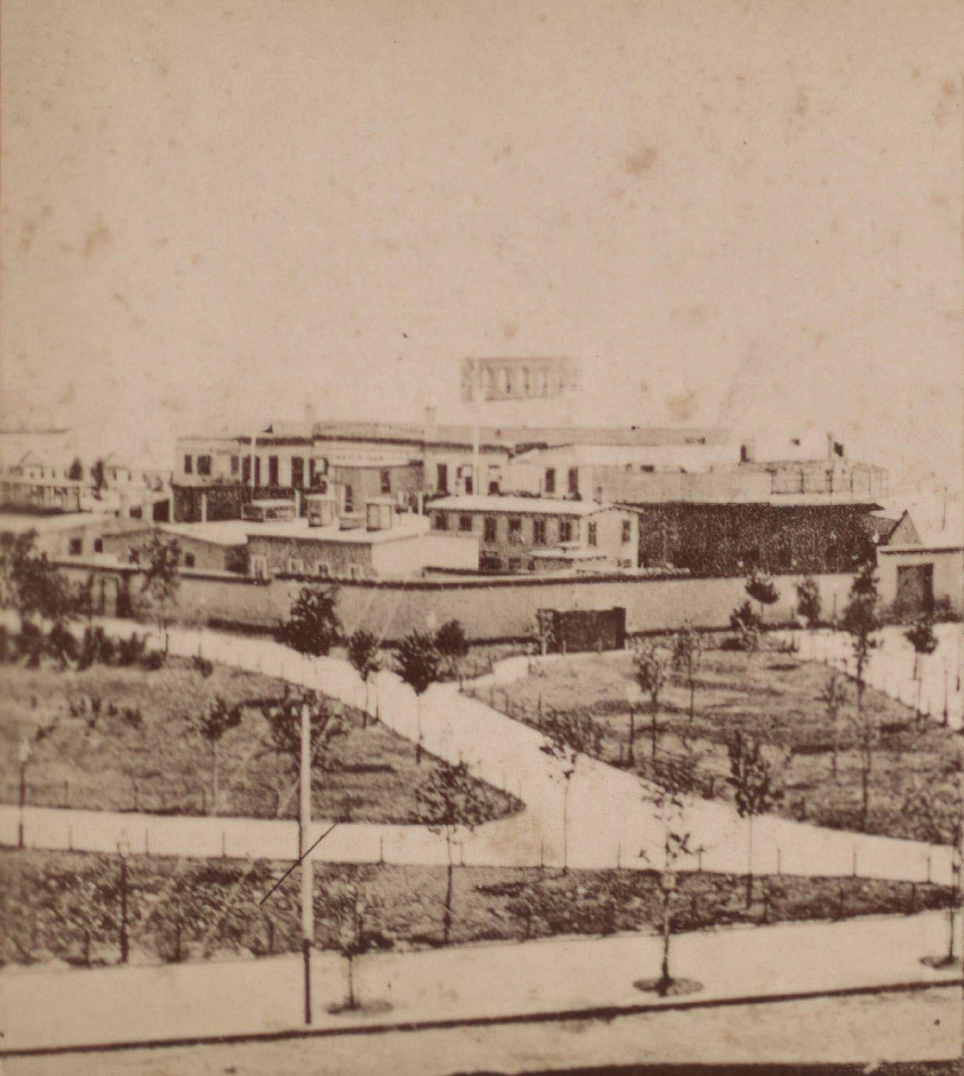 Castle Garden, View Of Grounds, Manhattan, 1880