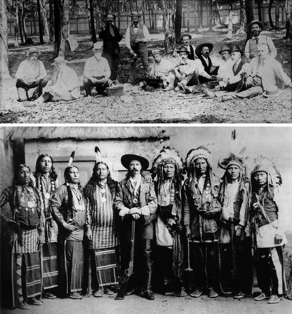 Buffalo Bill And Gang Entertained On Staten Island During The Summer Of 1886; Legendary Annie Oakley Starred In The Show, 1886.