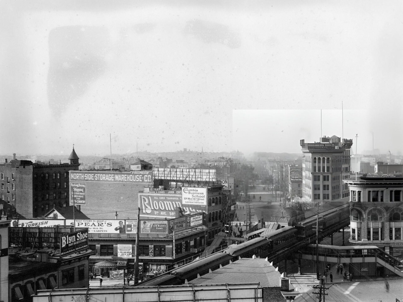 Elevated Railroad Station At Third Avenue And 149Th Street, Bronx, 1895.
