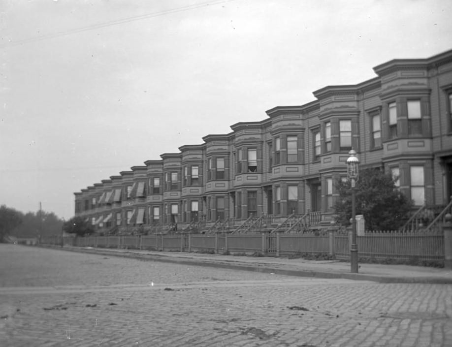 A Row Houses In The Bronx, 1890S