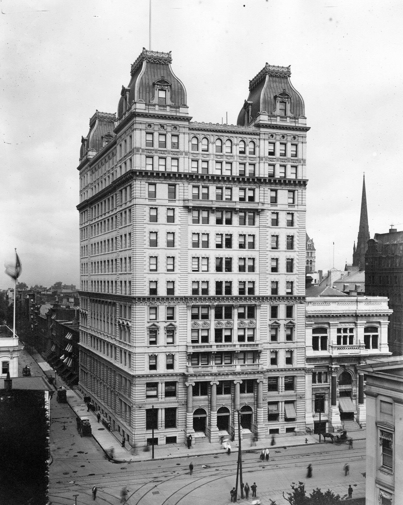 Temple Bar Building And Dime Savings Bank On Court And Joralemon Streets, Brooklyn, 1895