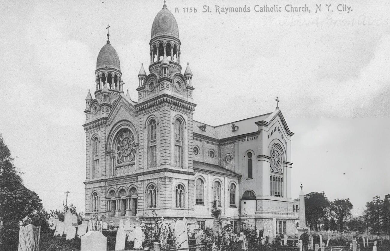 St. Raymond'S Catholic Church On Castle Hill Avenue, Tremont Avenue, Bronx, 1905.