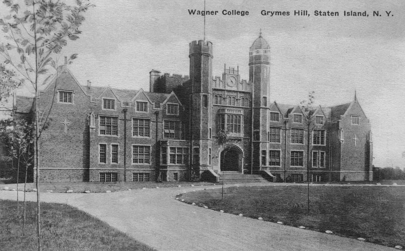 Main Hall At Wagner College, Grymes Hill, Staten Island, 1900.