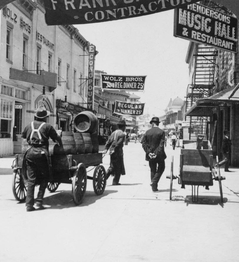 Beer Delivery On Ocean Avenue, Coney Island, Brooklyn, 1904