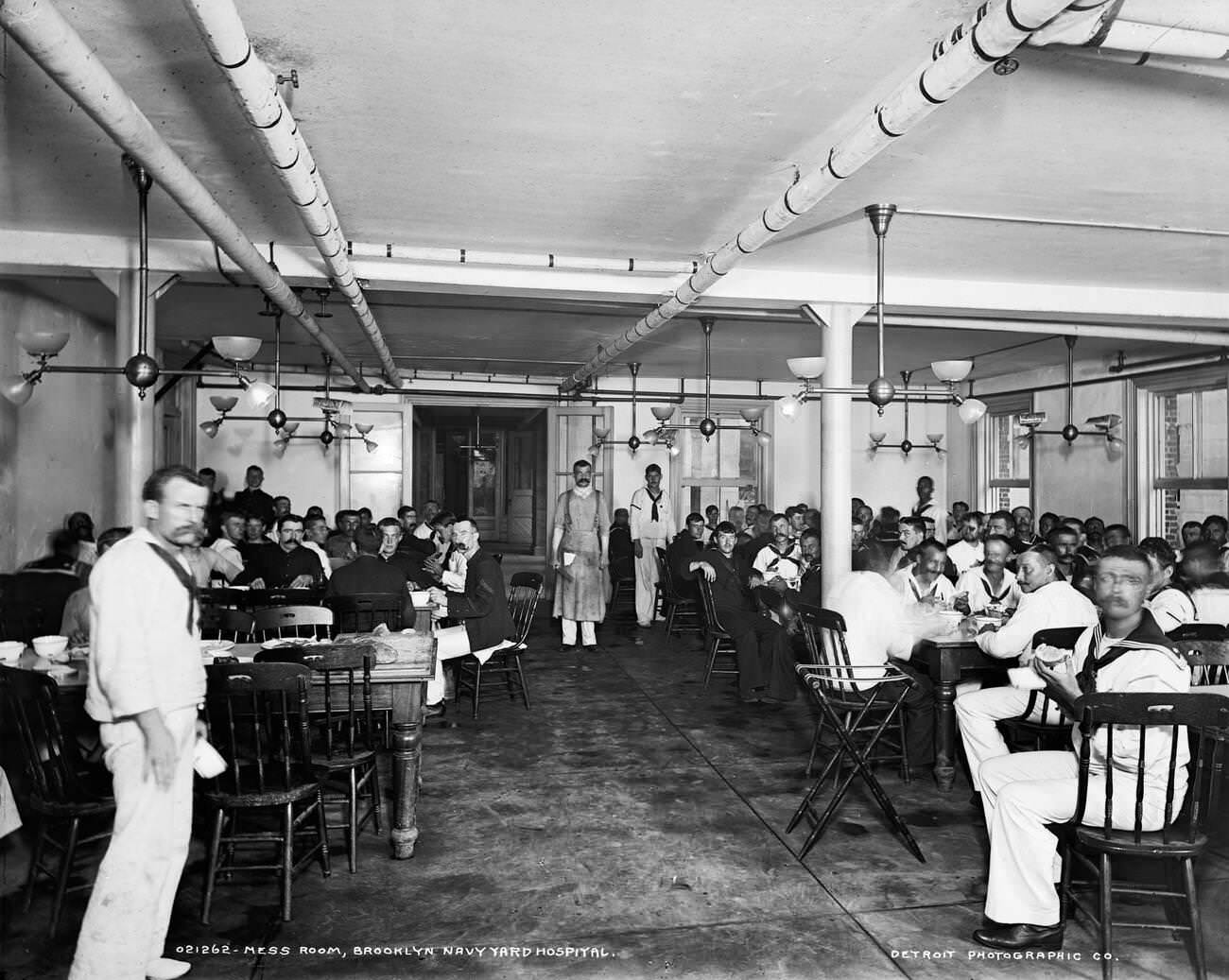 Mess Room At Brooklyn Navy Yard Hospital, Brooklyn, 1900