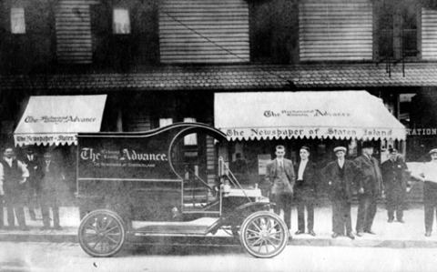 Richmond County Advance Original Delivery Truck, 1913.
