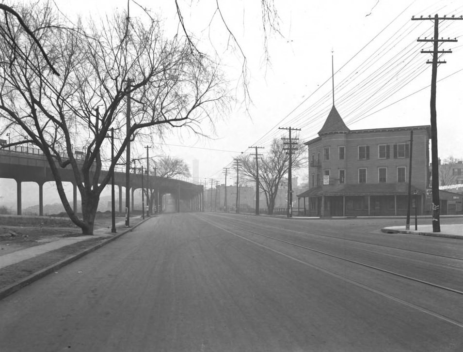 Northeast Corner Of Jerome Avenue And Bedford Park Boulevard, Bronx, 1919.