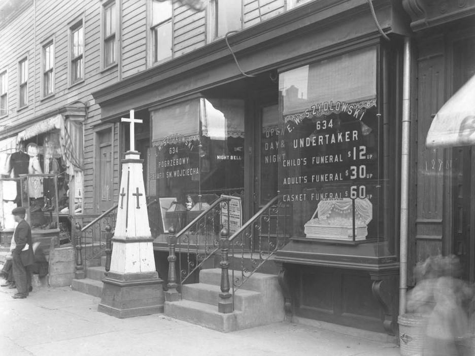 E.w. Szydlowski, Undertaker At 634 Morris Avenue, Bronx, 1914.