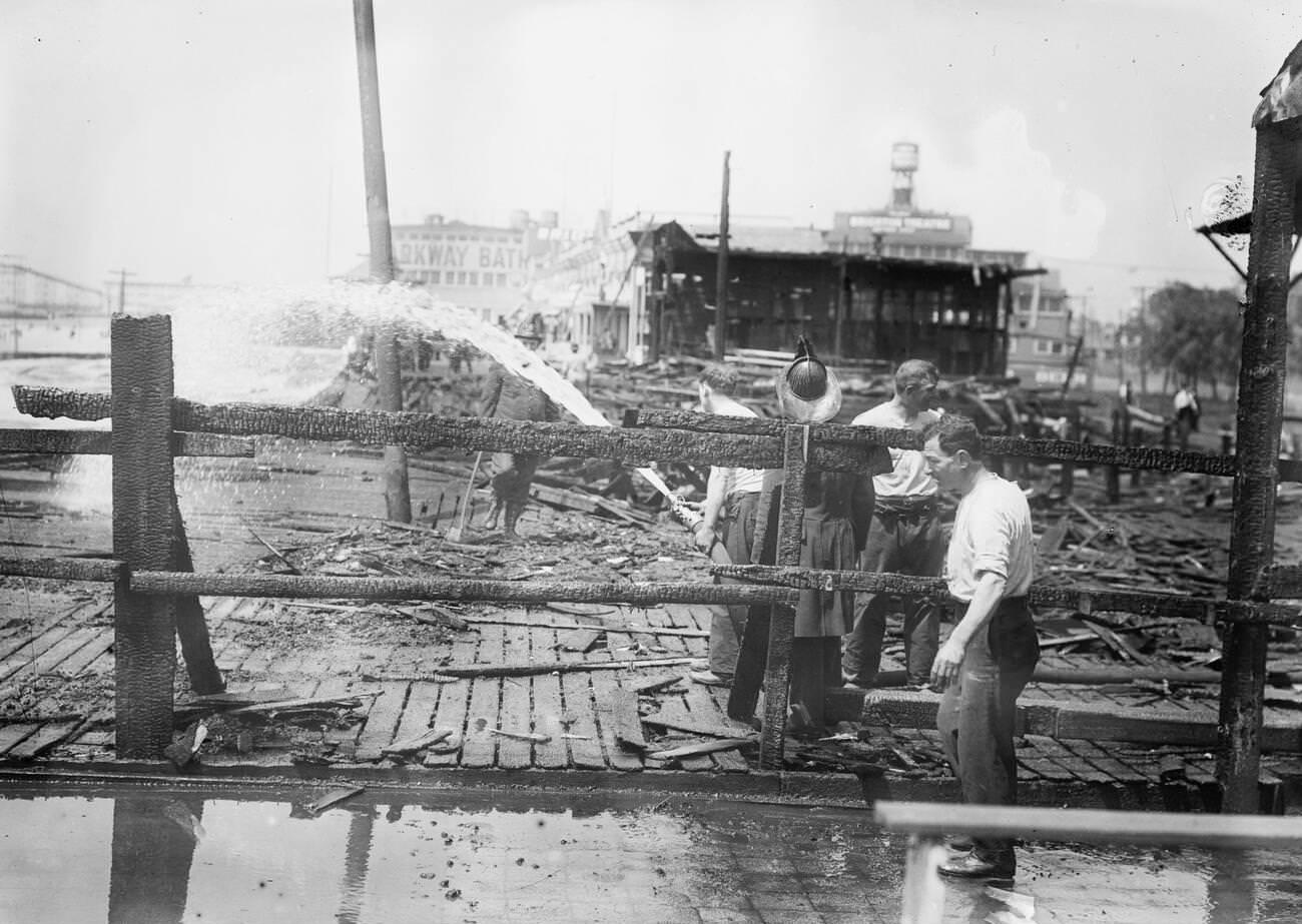 Aftermath Of Fire At Brighton Beach, Brooklyn, 1912