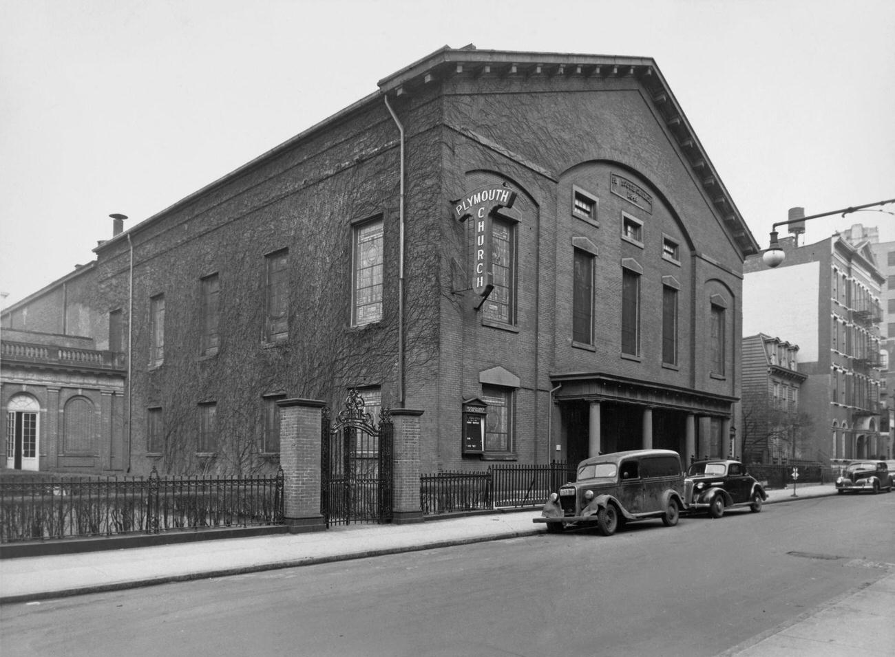 Plymouth Church Of The Pilgrims Exterior, Brooklyn, 1925