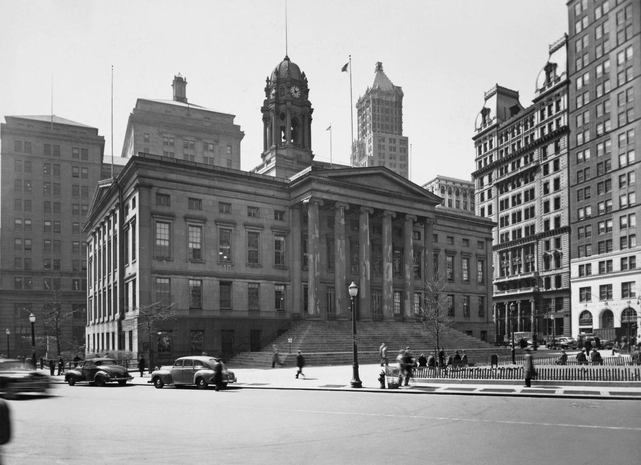 Brooklyn Borough Hall Exterior, Brooklyn, 1925