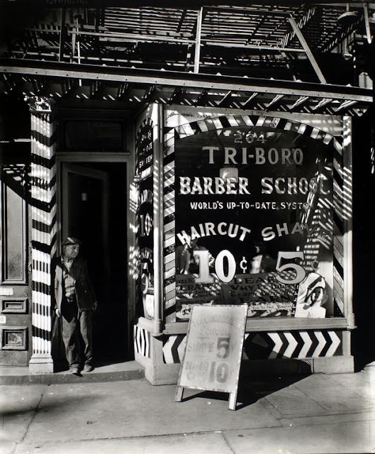 Tri-Boro Barber School, 264 Bowery, Manhattan, 1935