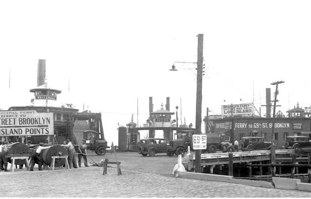 Loading Vehicles At The 69Th St. Ferry At St. George, 1933.