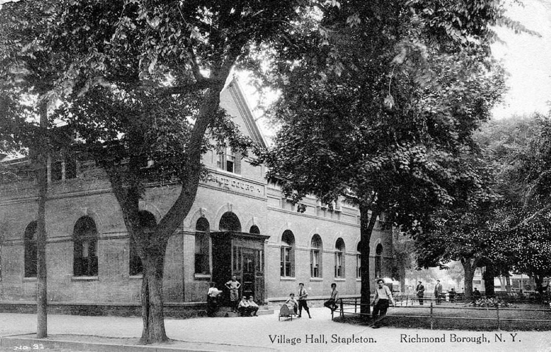 Village Hall, Stapleton, Constructed In 1889, Served As A Community Center And Health Clinic, Renamed For James J. Tappen In 1934, A New York City Landmark, 1910.