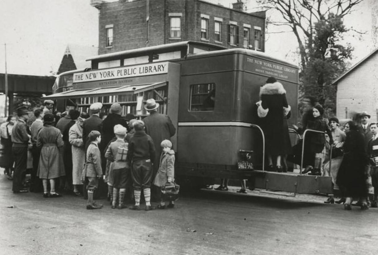Work With Schools By Bronx Traveling Library, 1930S