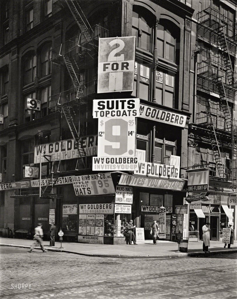 William Goldberg, 771 Broadway, Manhattan, 1937