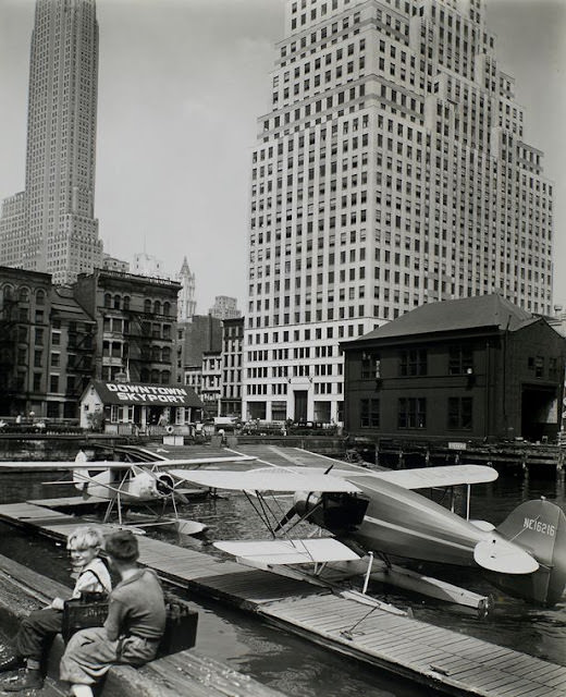 Downtown Skyport, Pier 11, East River, Manhattan, 1936