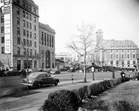 Borough Hall And Surrounding Area, St. George, 1940S.