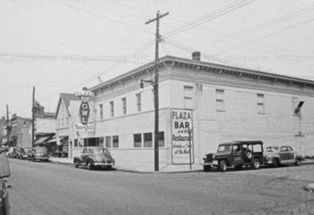 Plaza Bar And Restaurant, 1177 Castleton Ave., Noted For The Bowling Alley Next Door, 1940S.