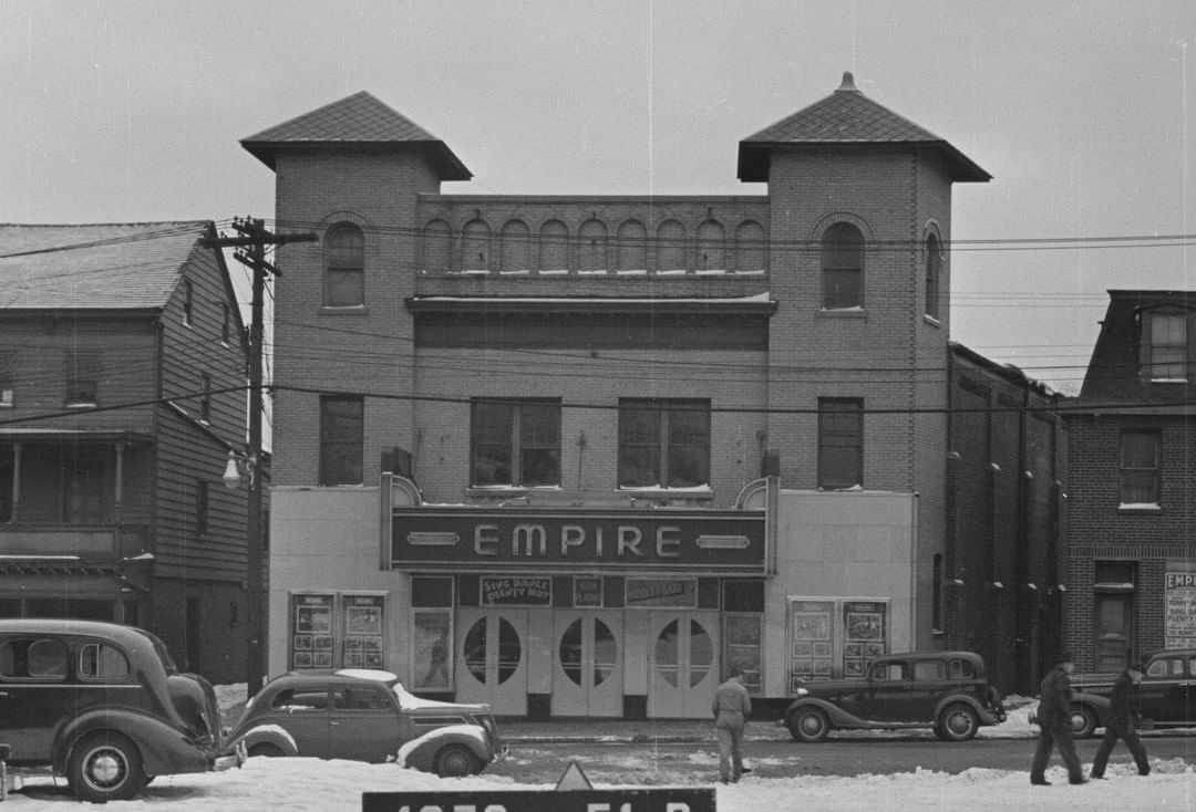 The Empire Theater, Built In 1916, Served As A Cultural Landmark Until 1978, And Later Taken Over By Farrell Lumber Company, 1940.