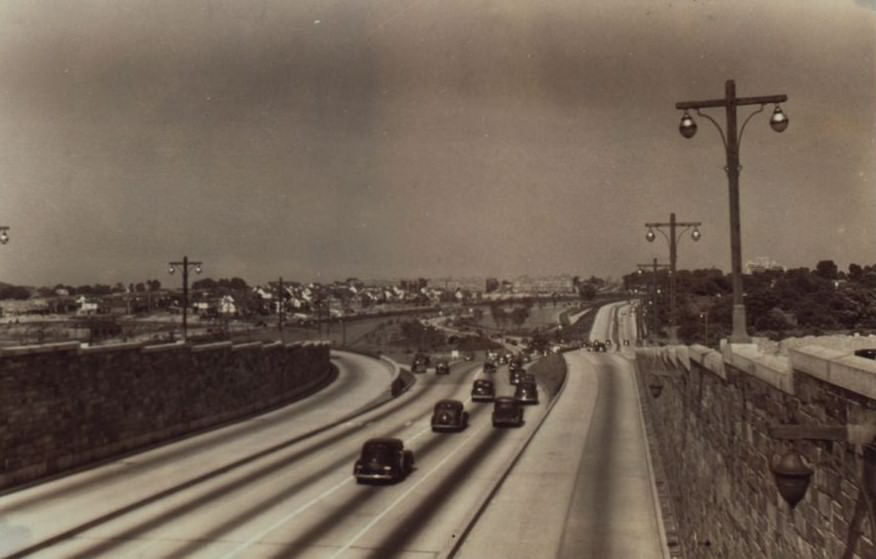 Grand Central Parkway And Union Turnpike, Queens, 1940S.