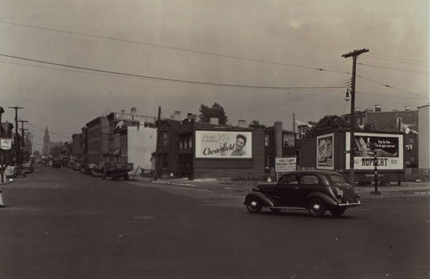 Greenpoint Avenue And Review Street, Queens, 1940S.