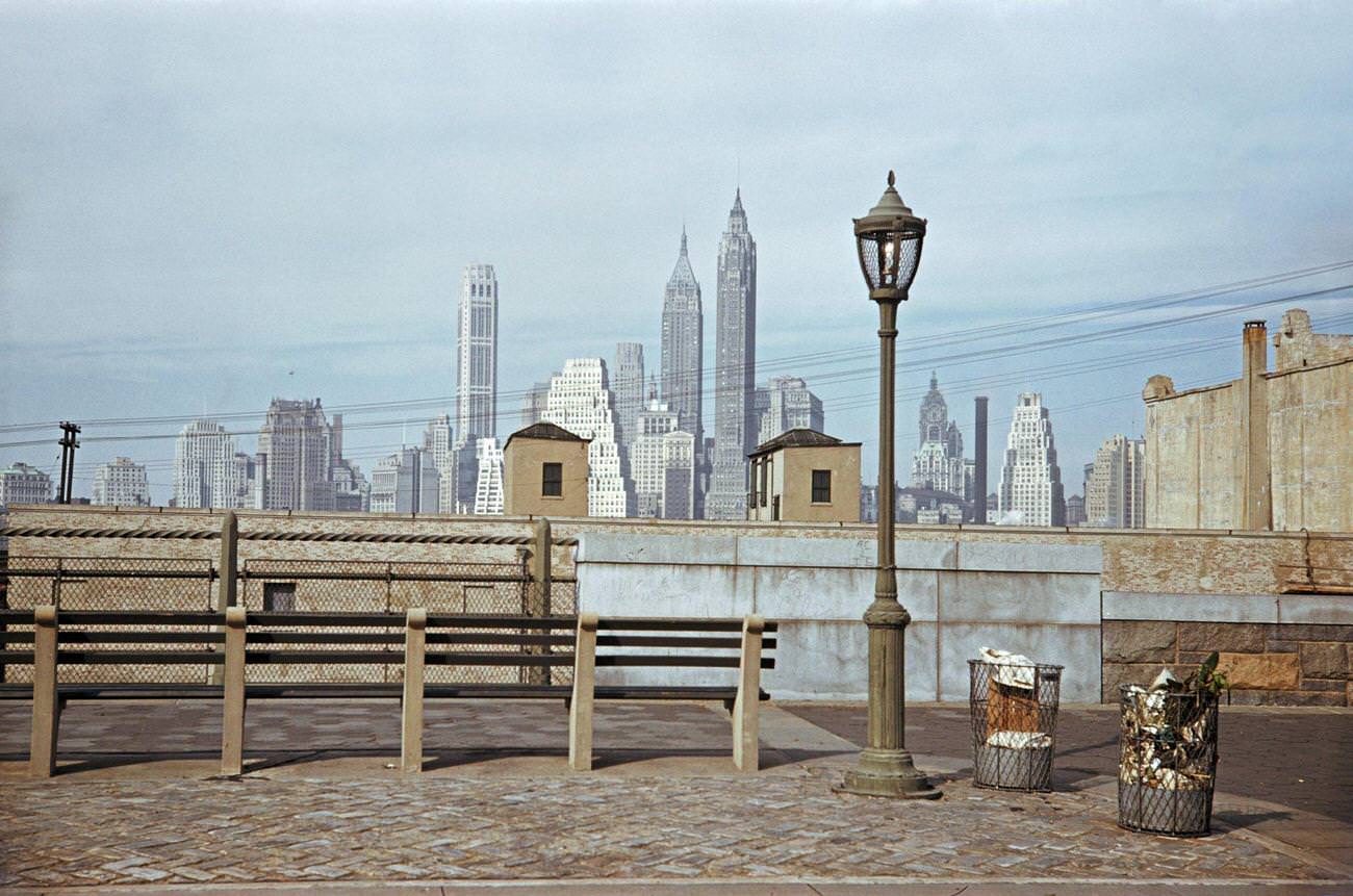 Lower Manhattan Skyline From Brooklyn Side, Not From Brooklyn.
