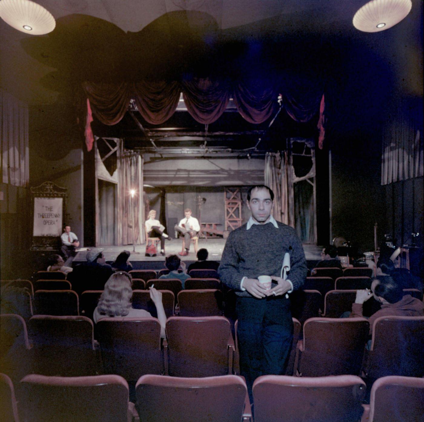 Theatre Director Carmen Capalbo At Theatre De Lys, Greenwich Village, Manhattan, 1957.