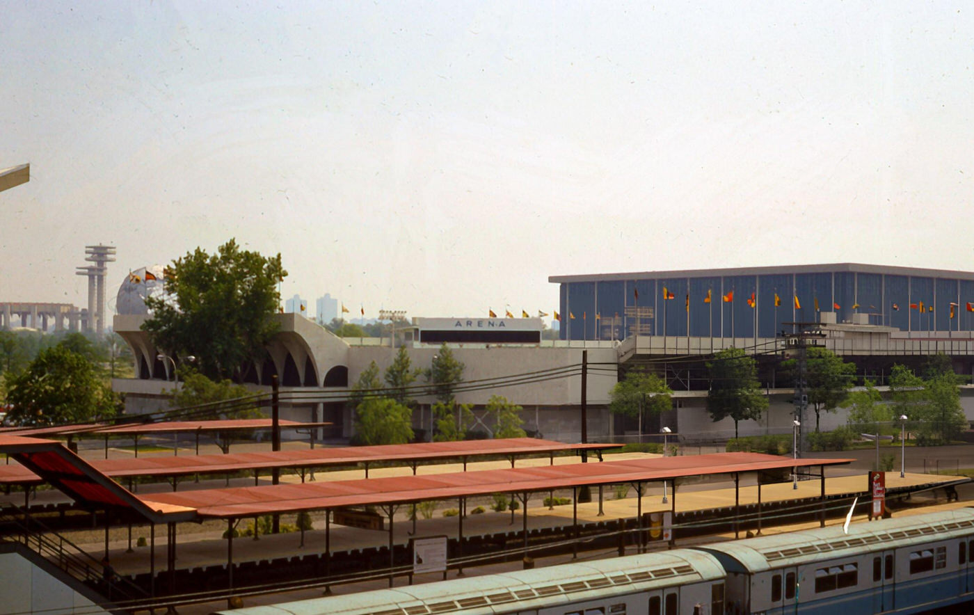 The Former New York World'S Fairgrounds In Flushing Meadows, Queens, With Attractions From The 1964-1965 Fair, 1960S.