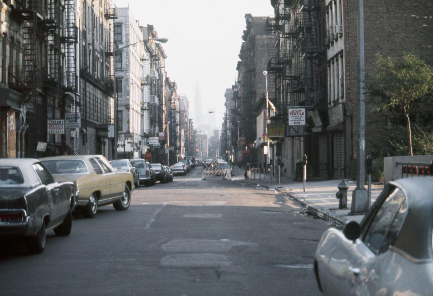 Street View In The Garment District, Manhattan, 1976