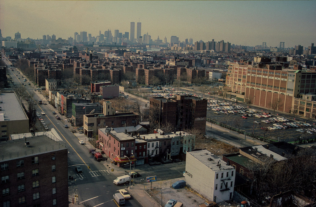 Tompkins Houses View Toward Park Ave., Brooklyn, 1988.