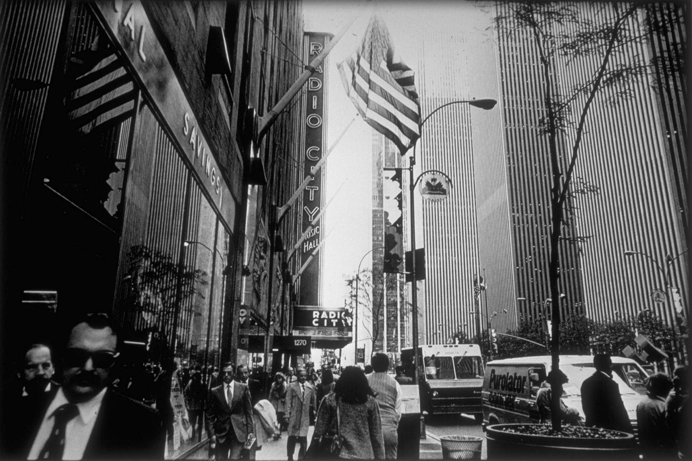 Avenue Of The Americas Street Scene Embracing Radio City Music Hall, Manhattan, 1981