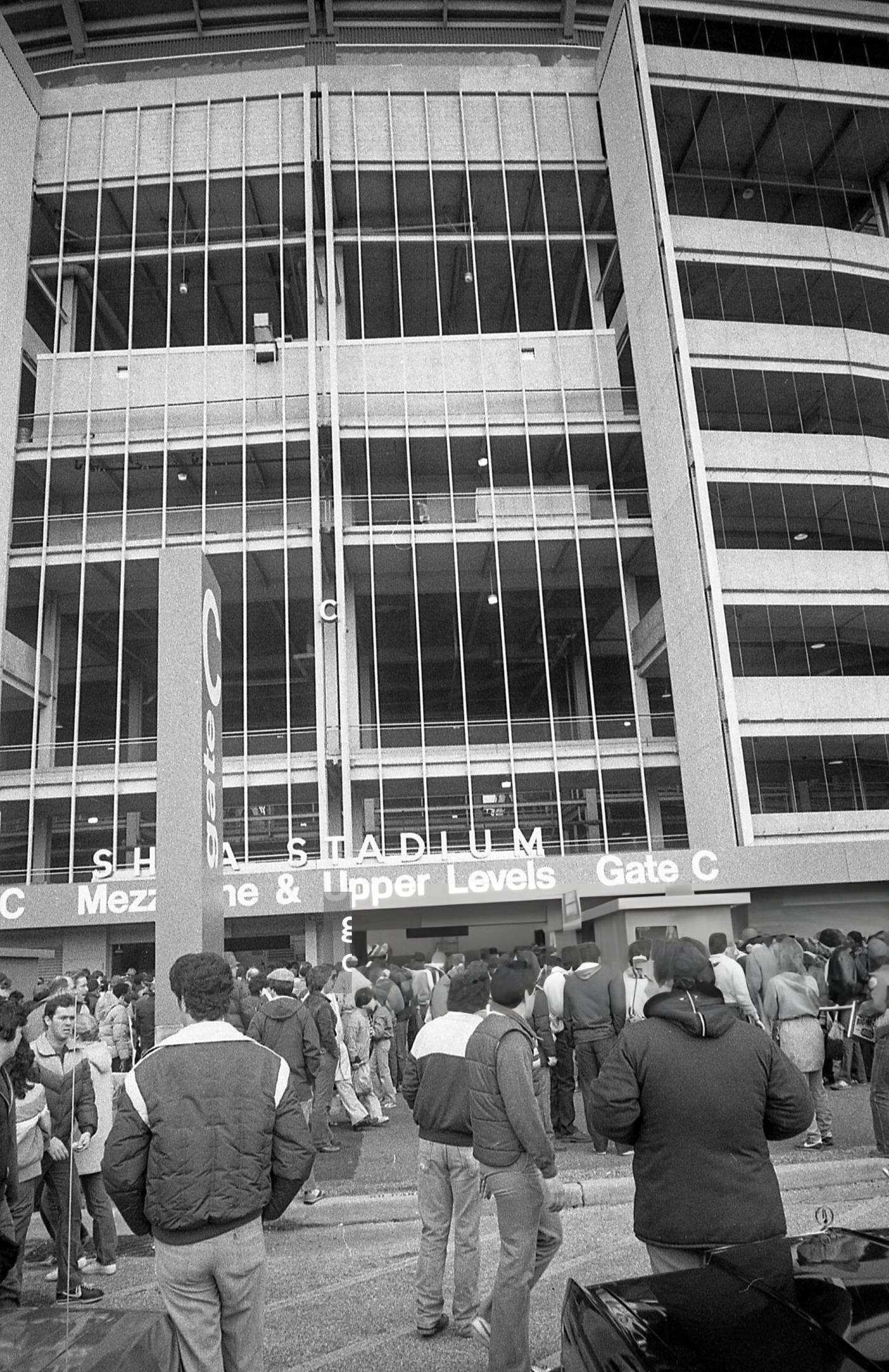 Fans Enter Shea Stadium Before An Opening Day Baseball Game In Corona, Queens, 1982.