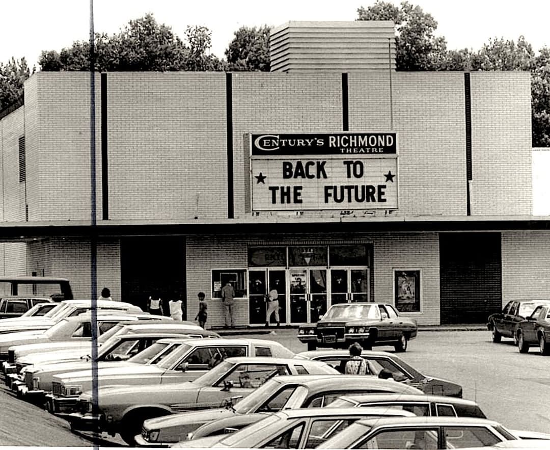 &Amp;Quot;Back To The Future&Amp;Quot; Sign At Century'S Richmond Theatre, New Springville, 1985.