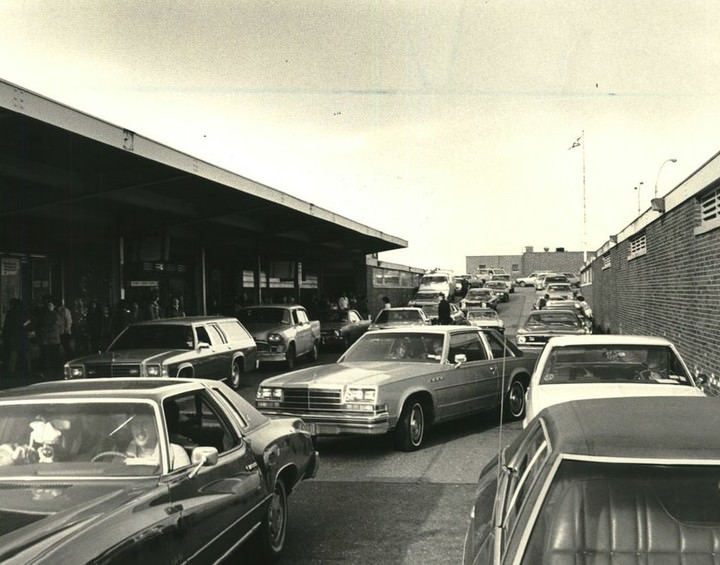St. George Ferry Terminal Drop Off, 1980.