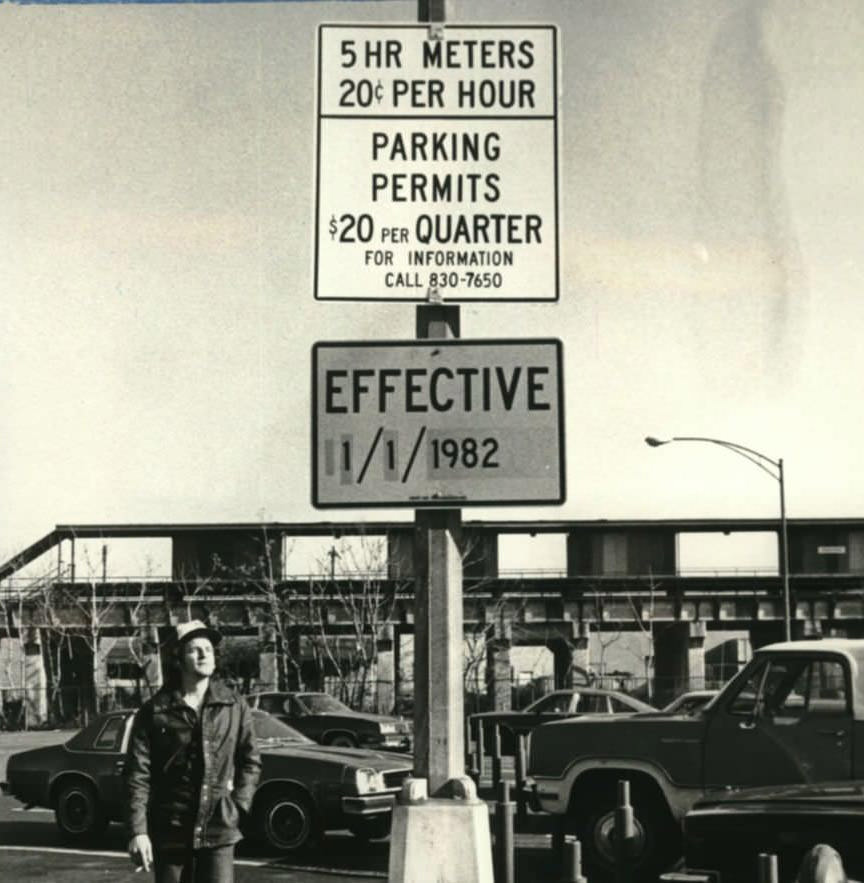 Parking Fees In Stapleton, 1981.