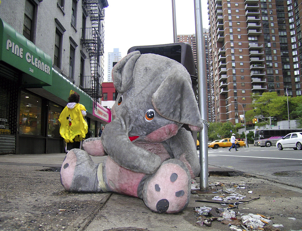 Stuffed Elephant, 360 W. 42Nd, Manhattan, 2004.