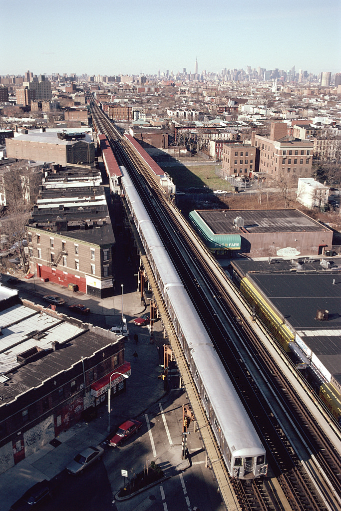 View Of The J And Z Lines Along Broadway From Sumpter St., Brooklyn, 2000