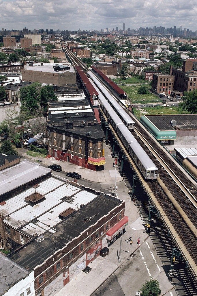 View Of The J And Z Lines Along Broadway From Sumpter St., Brooklyn, 2001