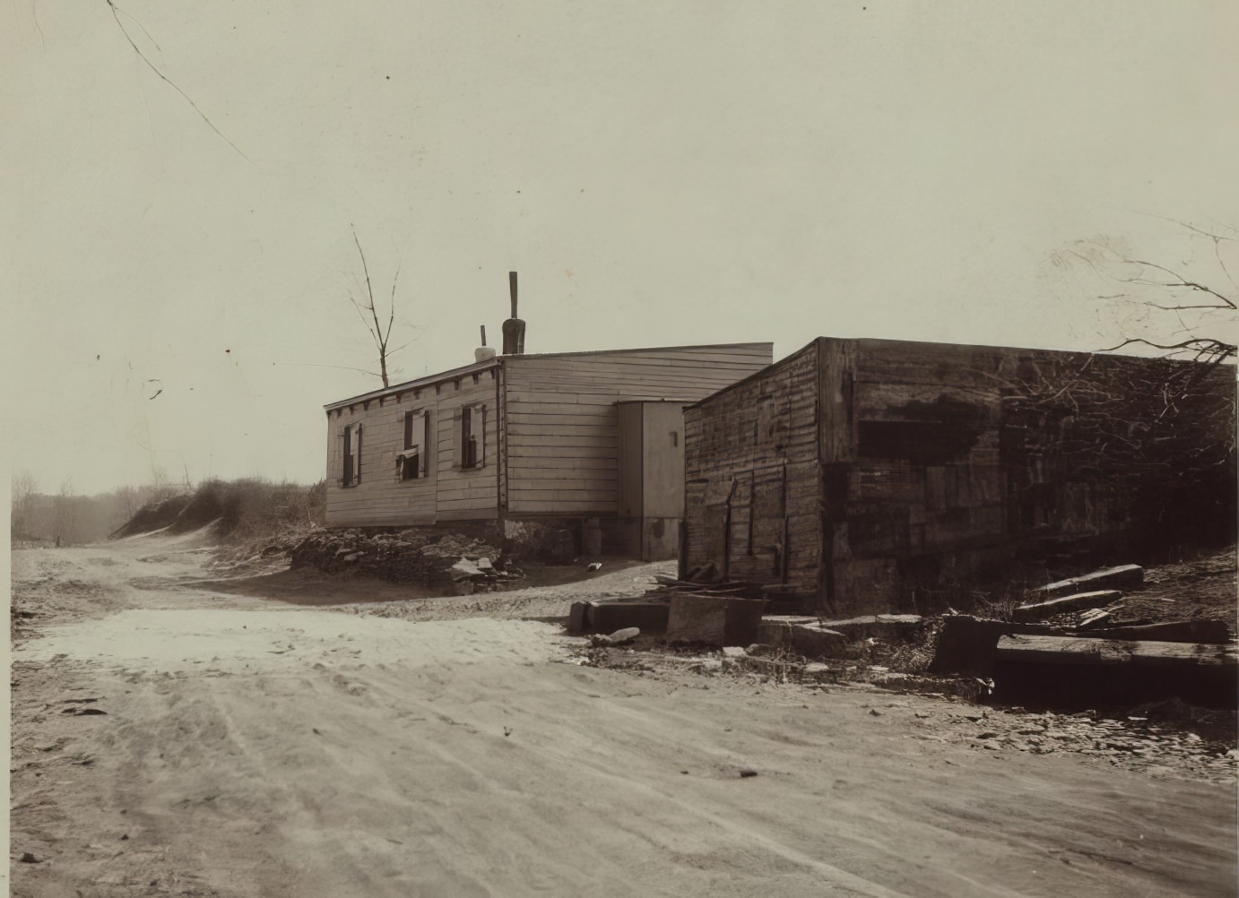 Old Brook School Road And Newton Avenue, Queens, 1900S.
